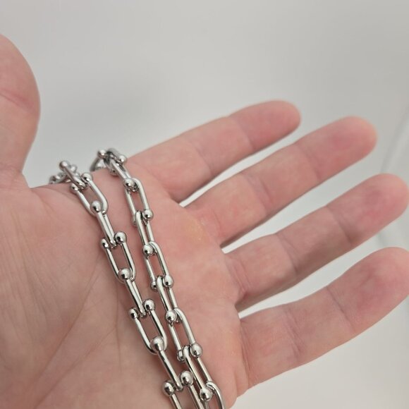 Silver Stainless Steel Necklace Chain - Picture 4 of 7